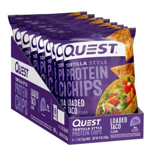 Tortilla Style Protein Chips - Loaded Taco (8 Bags)